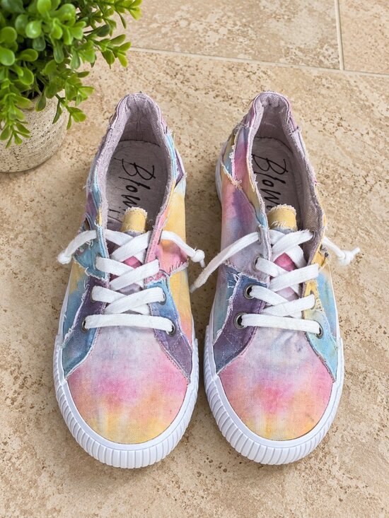 Blowfish Malibu Shoes - Blowfish Malibu Women's Fruit Sneaker, Desert Sky Tie Dye, 9